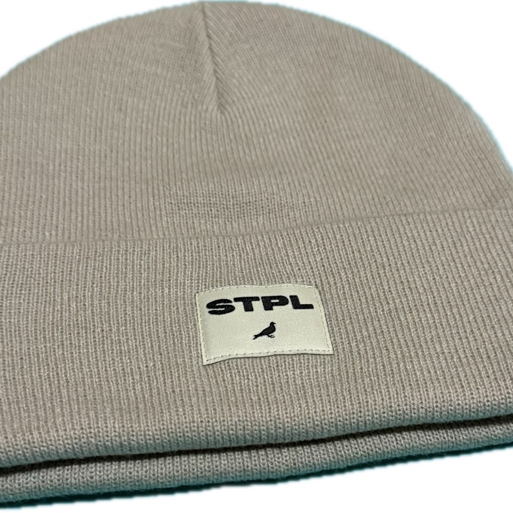 Brand New STPL pigeon Beige Knit Beanie